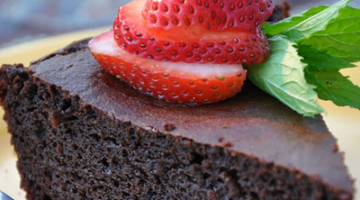 Chocolate Pumpkin Seed Flour Cake